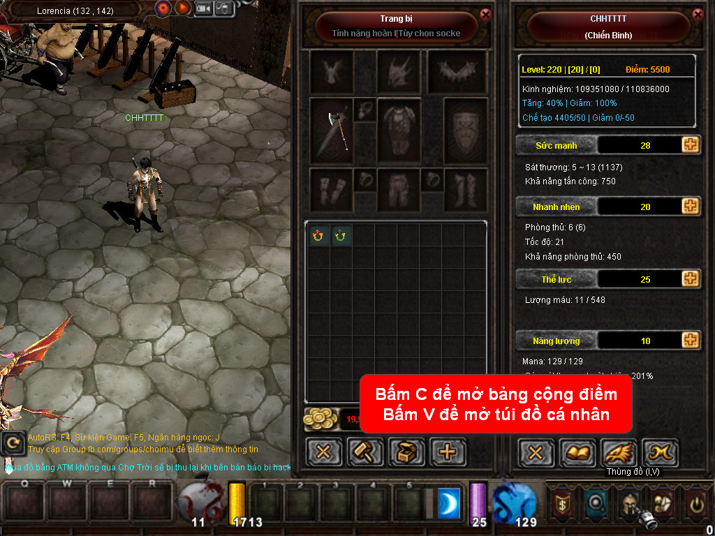 Chức năng chính của Game MU Thiên Quốc