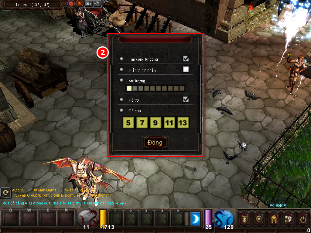 Chức năng chính của Game MU Thiên Quốc